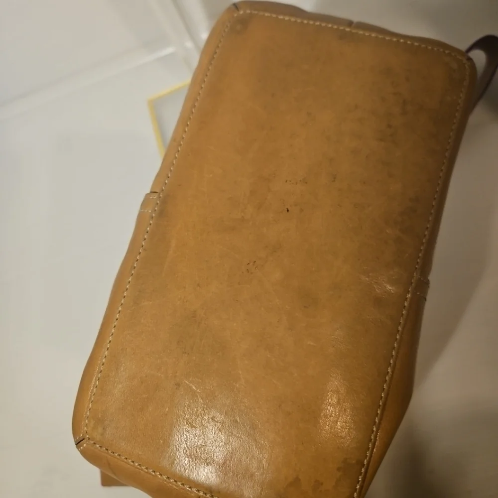 COACH Vintage Legacy British Tan Leather Convertible Shoulder Bag-9566 - Picture 9 of 14